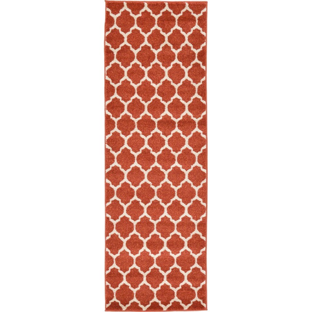 Rug Unique Loom Trellis Terracotta Runner 2' 0 x 6' 0 Rug Unique Loom Trellis Terracotta Runner 2' 0 x 6' 0
