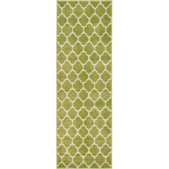 Rug Unique Loom Trellis Green Runner 2' 0 x 6' 0