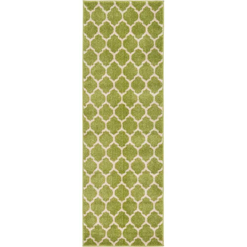 Rug Unique Loom Trellis Green Runner 2' 0 x 6' 0 Rug Unique Loom Trellis Green Runner 2' 0 x 6' 0