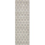 Rug Unique Loom Trellis Light Gray Runner 2' 0 x 6' 0