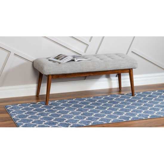 Rug Unique Loom Trellis Blue Runner 2' 0 x 6' 0