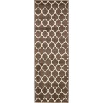 Rug Unique Loom Trellis Brown/Beige Runner 2' 0 x 6' 0