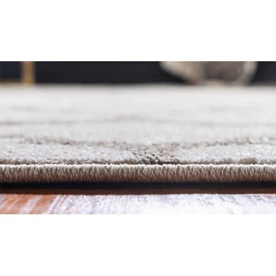 Rug Unique Loom Trellis Beige/Light Brown Runner 2' 0 x 6' 0