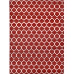 Rug Unique Loom Trellis Red Rectangular 13' 0 x 18' 0