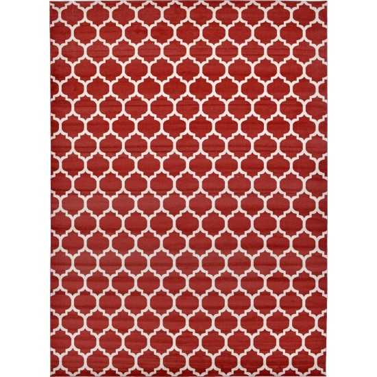 Rug Unique Loom Trellis Red Rectangular 13' 0 x 18' 0