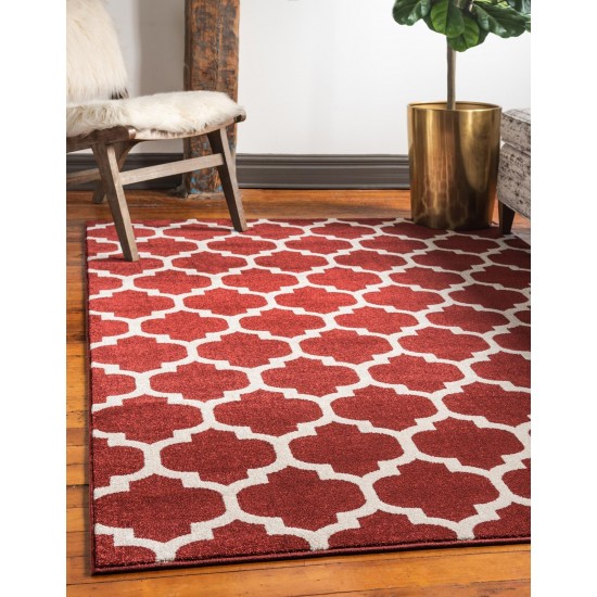 Rug Unique Loom Trellis Red Rectangular 13' 0 x 18' 0