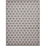 Rug Unique Loom Trellis Gray Rectangular 13' 0 x 18' 0