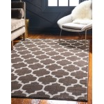 Rug Unique Loom Trellis Brown/Beige Rectangular 13' 0 x 18' 0