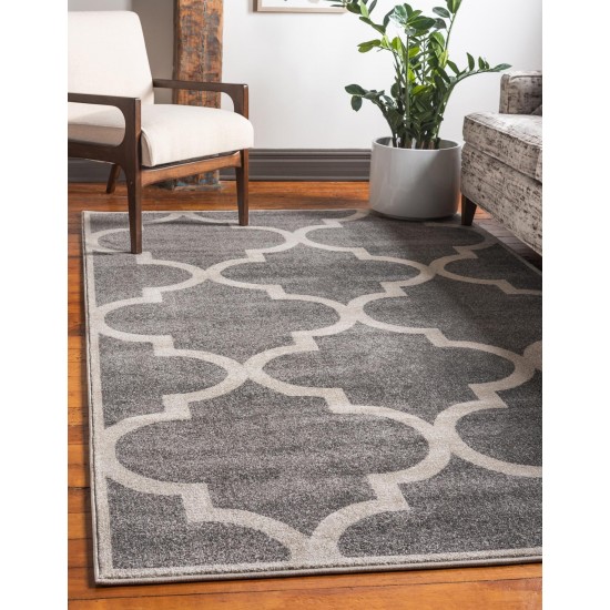 Rug Unique Loom Trellis Gray Rectangular 12' 2 x 16' 0