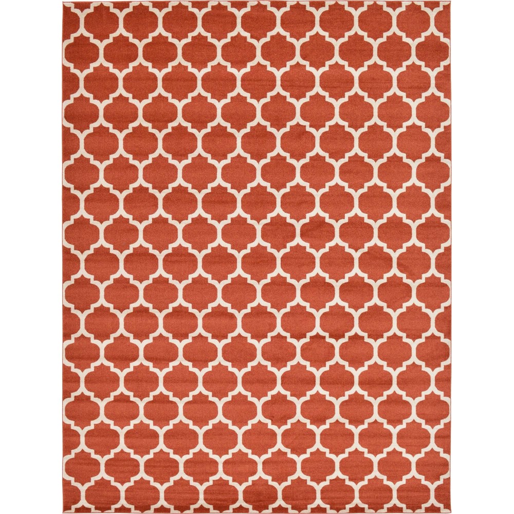 Rug Unique Loom Trellis Terracotta Rectangular 12' 2 x 16' 0