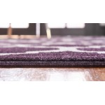 Rug Unique Loom Trellis Dark Purple Rectangular 12' 2 x 16' 0