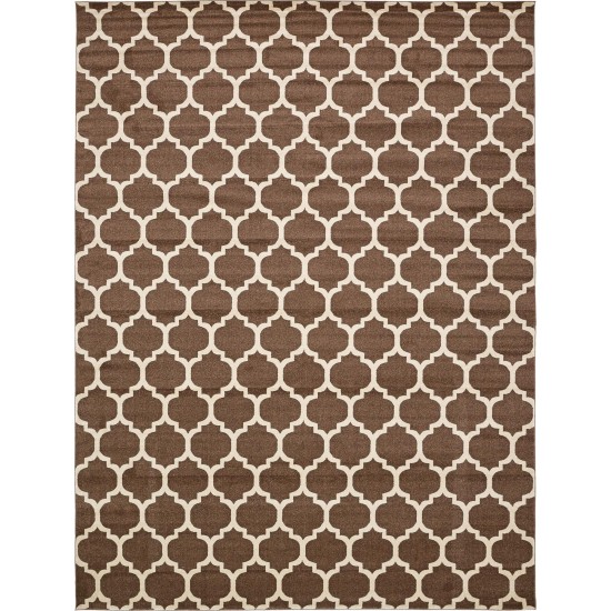 Rug Unique Loom Trellis Brown/Beige Rectangular 12' 2 x 16' 0