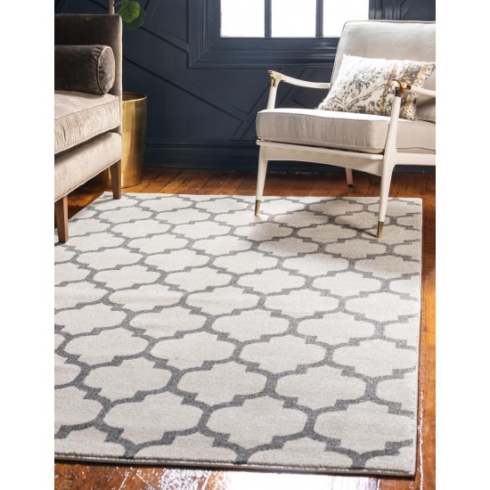 Rug Unique Loom Trellis Beige/Gray Rectangular 12' 2 x 16' 0