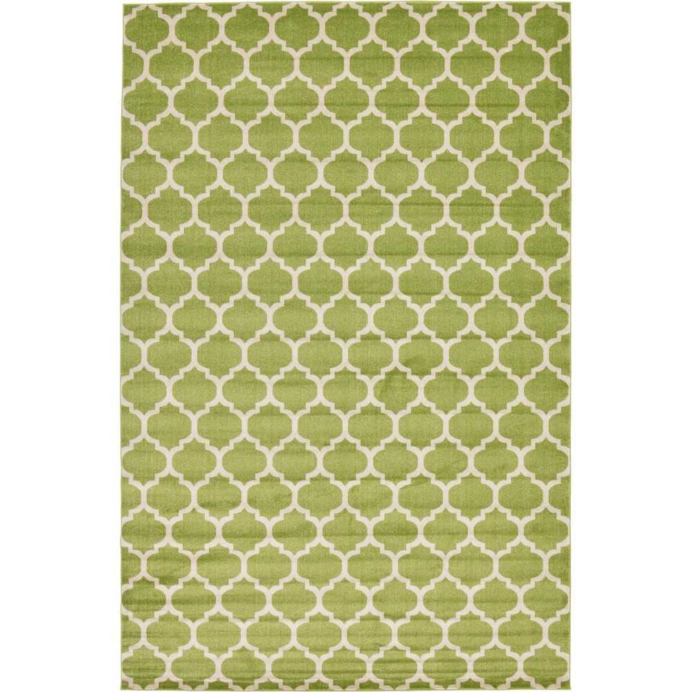Rug Unique Loom Trellis Green Rectangular 10' 6 x 16' 5 Rug Unique Loom Trellis Green Rectangular 10' 6 x 16' 5