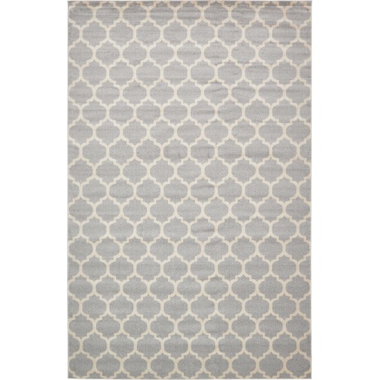 Rug Unique Loom Trellis Light Gray Rectangular 10' 6 x 16' 5