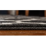 Rug Unique Loom Trellis Black Rectangular 10' 6 x 16' 5