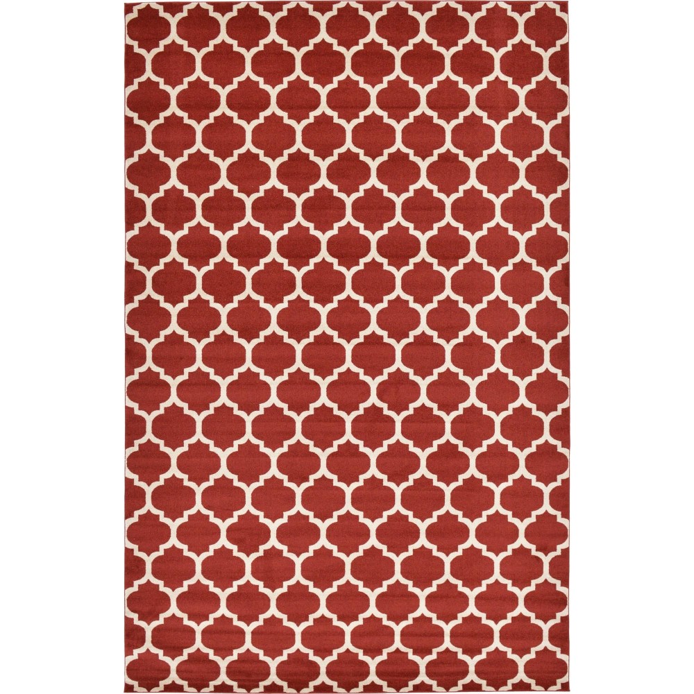 Rug Unique Loom Trellis Red Rectangular 10' 6 x 16' 5