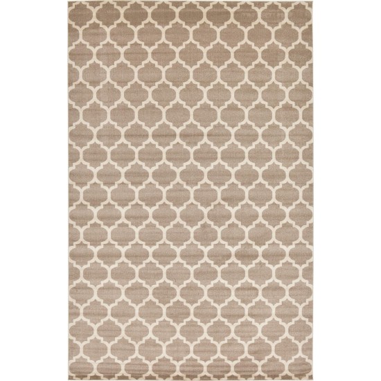 Rug Unique Loom Trellis Light Brown Rectangular 10' 6 x 16' 5