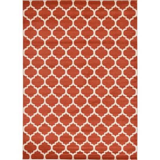 Rug Unique Loom Trellis Terracotta Rectangular 10' 0 x 14' 0