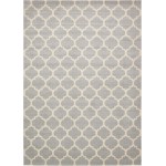 Rug Unique Loom Trellis Light Gray Rectangular 10' 0 x 14' 0