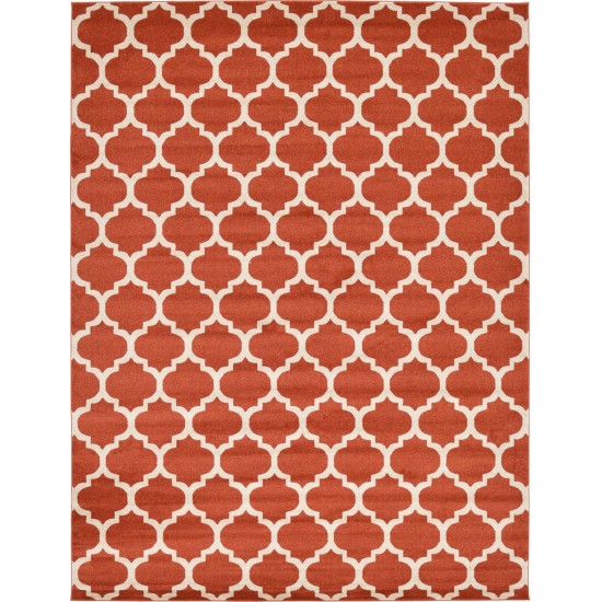 Rug Unique Loom Trellis Terracotta Rectangular 10' 0 x 13' 0