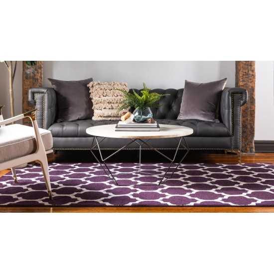 Rug Unique Loom Trellis Dark Purple Rectangular 10' 0 x 13' 0