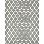 Rug Unique Loom Trellis Gray Rectangular 10' 0 x 13' 0