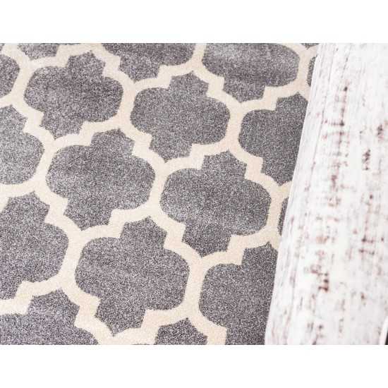 Rug Unique Loom Trellis Gray Rectangular 10' 0 x 13' 0