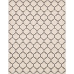 Rug Unique Loom Trellis Beige/Gray Rectangular 10' 0 x 13' 0