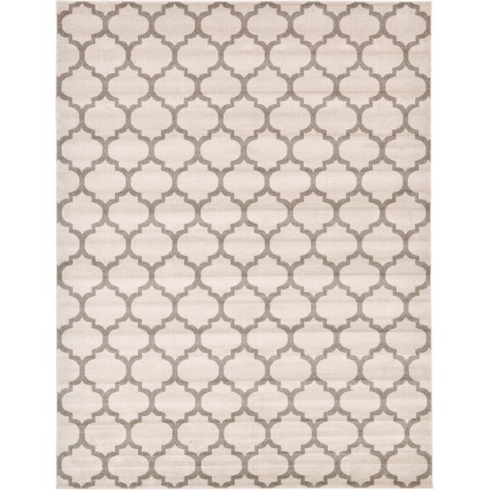 Rug Unique Loom Trellis Beige/Light Brown Rectangular 10' 0 x 13' 0