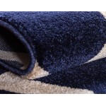Rug Unique Loom Trellis Navy Blue Rectangular 9' 0 x 12' 0
