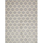 Rug Unique Loom Trellis Light Gray Rectangular 9' 0 x 12' 0