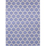 Rug Unique Loom Trellis Blue Rectangular 9' 0 x 12' 0
