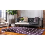 Rug Unique Loom Trellis Dark Purple Rectangular 9' 0 x 12' 0