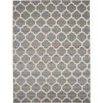 Rug Unique Loom Trellis Gray Rectangular 9' 0 x 12' 0