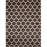 Rug Unique Loom Trellis Dark Brown/Beige Rectangular 9' 0 x 12' 0