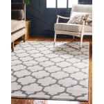 Rug Unique Loom Trellis Beige/Gray Rectangular 9' 0 x 12' 0