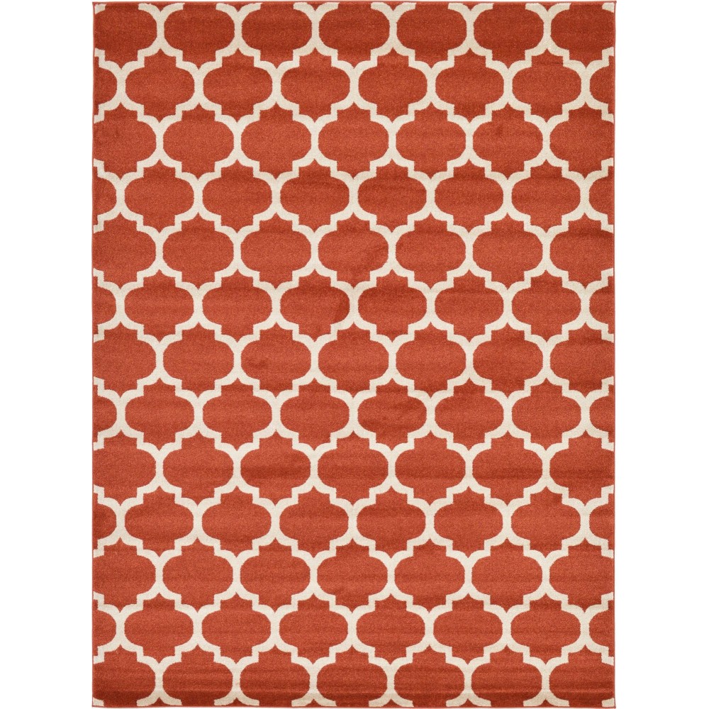 Rug Unique Loom Trellis Terracotta Rectangular 8' 0 x 11' 0 Rug Unique Loom Trellis Terracotta Rectangular 8' 0 x 11' 0