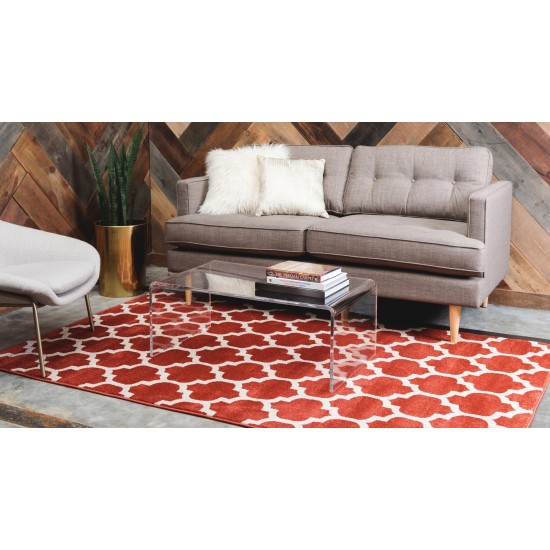 Rug Unique Loom Trellis Terracotta Rectangular 8' 0 x 11' 0