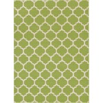 Rug Unique Loom Trellis Green Rectangular 8' 0 x 11' 0