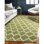 Rug Unique Loom Trellis Green Rectangular 8' 0 x 11' 0