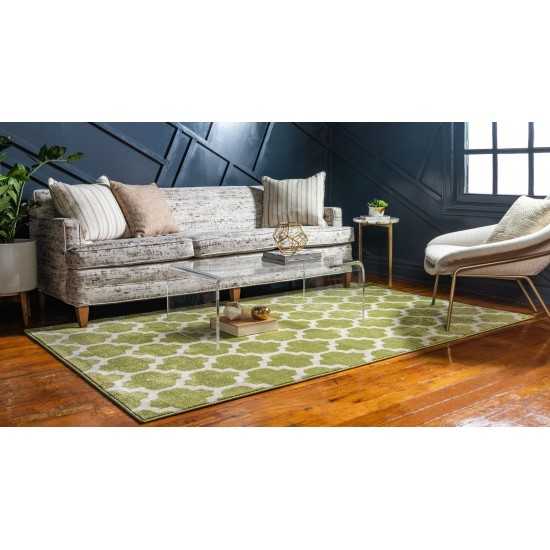 Rug Unique Loom Trellis Green Rectangular 8' 0 x 11' 0