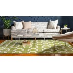 Rug Unique Loom Trellis Green Rectangular 8' 0 x 11' 0