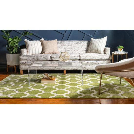 Rug Unique Loom Trellis Green Rectangular 8' 0 x 11' 0