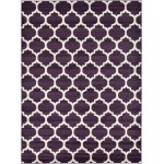 Rug Unique Loom Trellis Dark Purple Rectangular 8' 0 x 11' 0