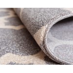 Rug Unique Loom Trellis Gray Rectangular 8' 0 x 11' 0