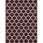 Rug Unique Loom Trellis Dark Brown/Beige Rectangular 8' 0 x 11' 0