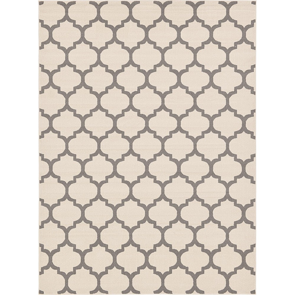 Rug Unique Loom Trellis Beige/Gray Rectangular 8' 0 x 11' 0 Rug Unique Loom Trellis Beige/Gray Rectangular 8' 0 x 11' 0