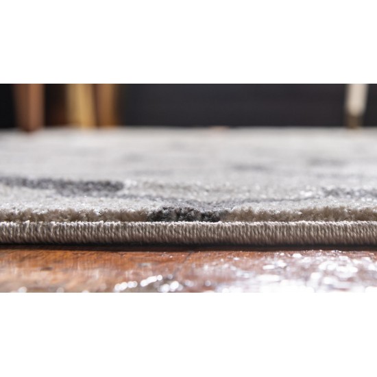Rug Unique Loom Trellis Beige/Gray Rectangular 8' 0 x 11' 0