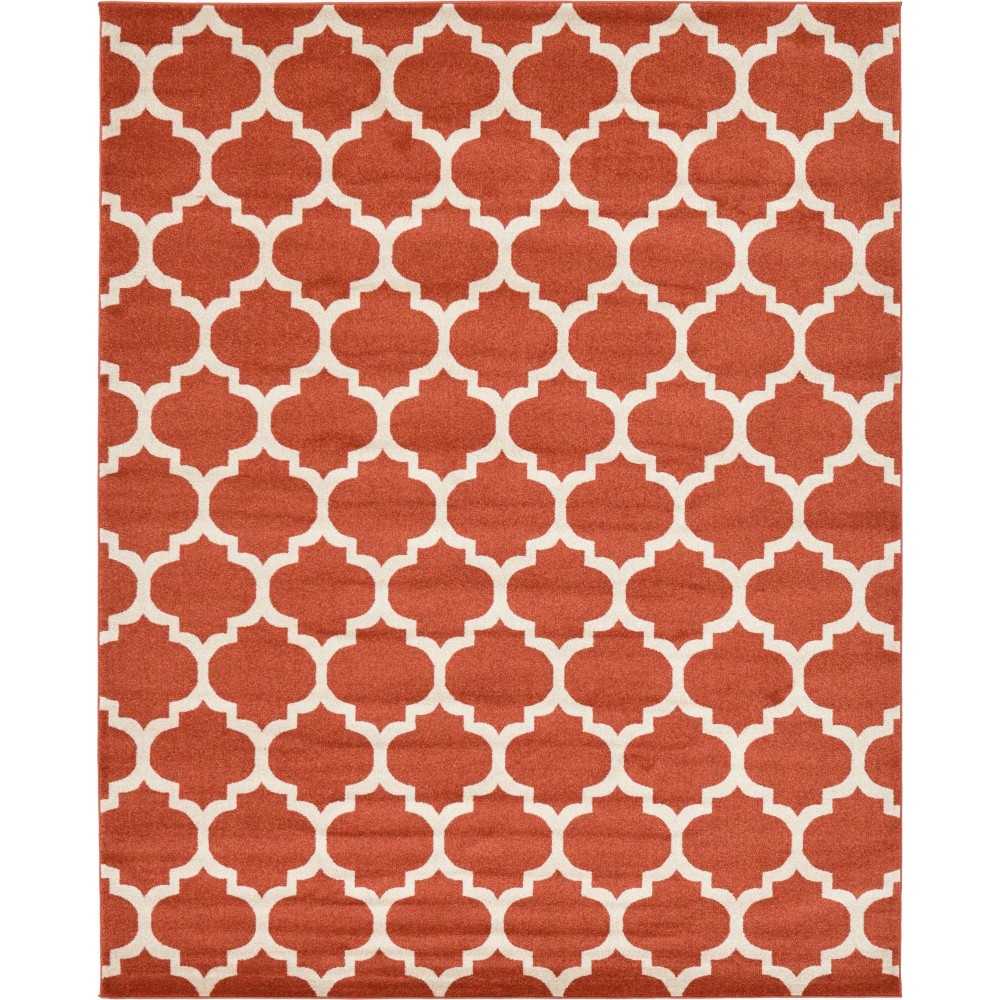 Rug Unique Loom Trellis Terracotta Rectangular 8' 0 x 10' 0 Rug Unique Loom Trellis Terracotta Rectangular 8' 0 x 10' 0